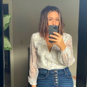 A & F Floral Bodysuit - NWT